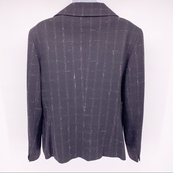 Lafayette 148 NY 1 Button Black Virgin Wool Jacket - Picture 7 of 7